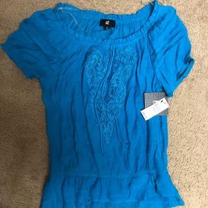 NWOT BLUE BLOUSE